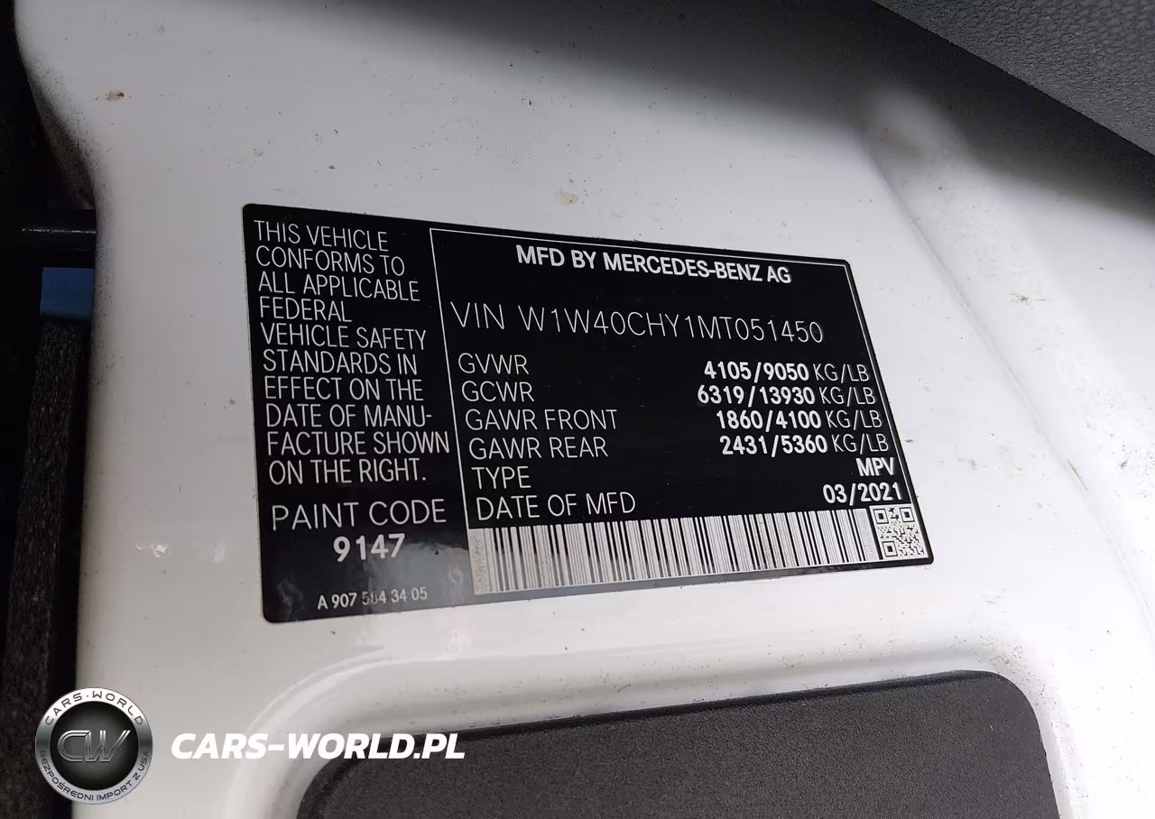 2021 Mercedes-Benz Sprinter 2500 High Roof I4 VIN:W1W40CHY1MT051450 - 9