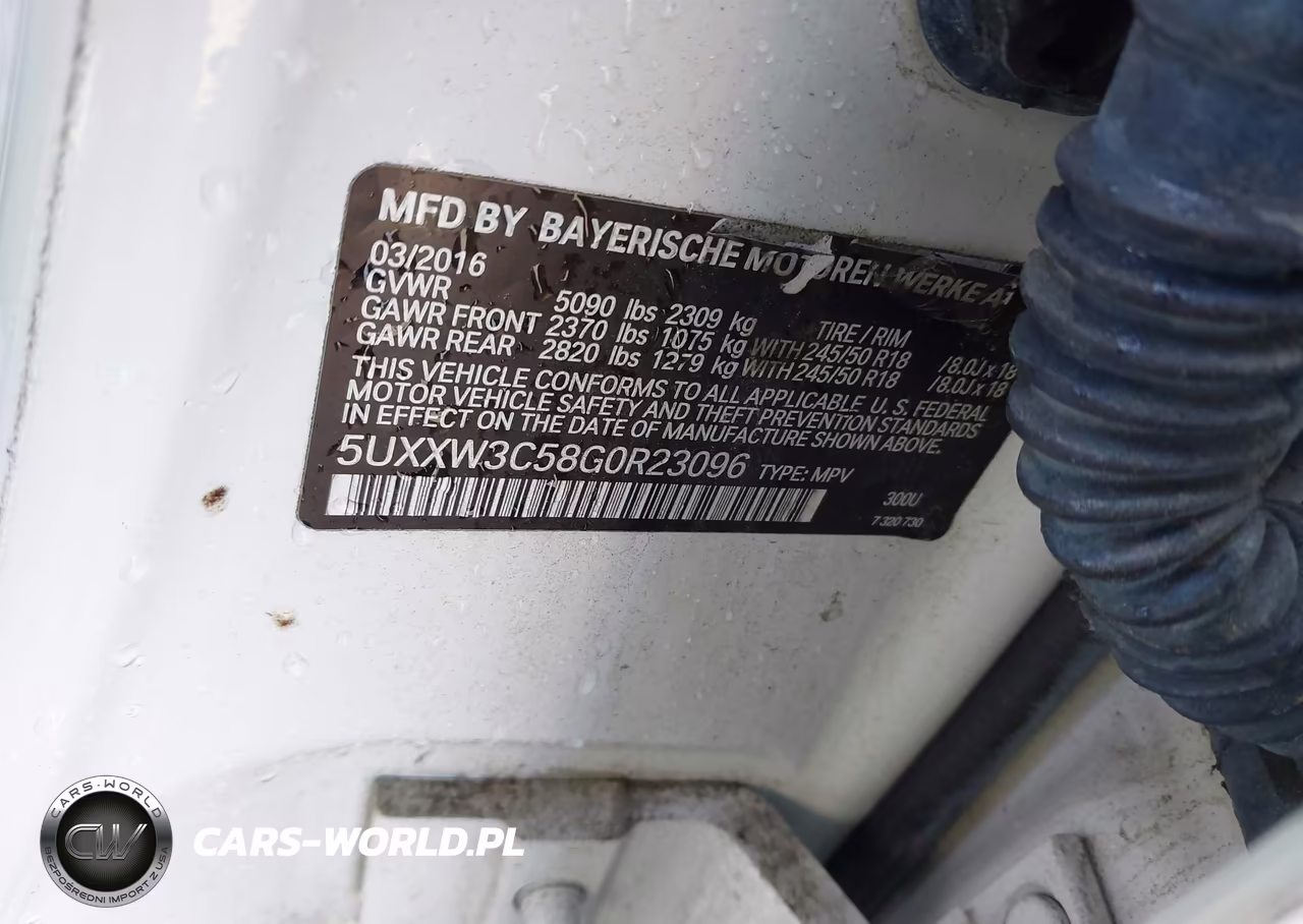 2016 BMW X4 xDrive28I VIN:5UXXW3C58G0R23096 - 9