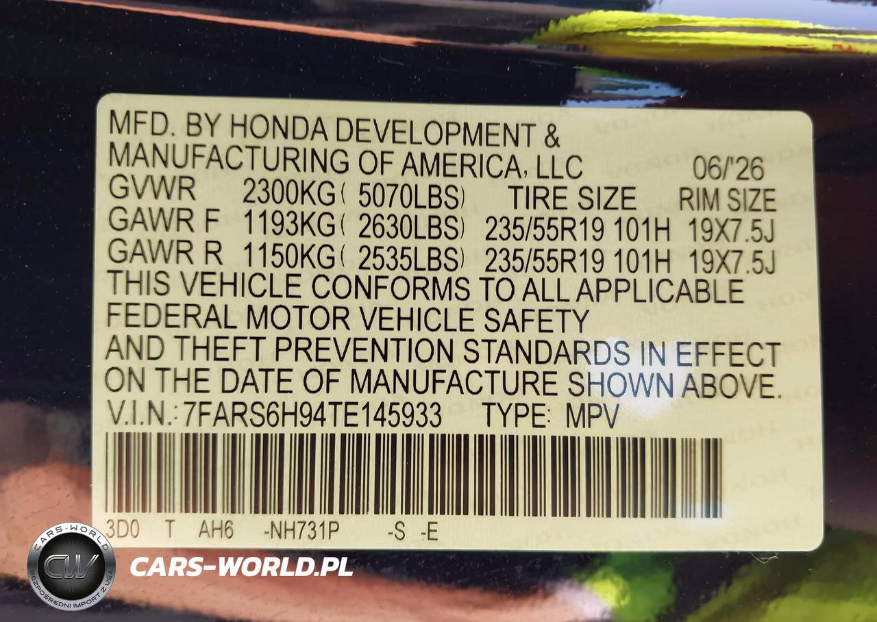 2026 Honda Cr-V Hybrid Awd Sport Touring VIN:7FARS6H94TE145933 - 9