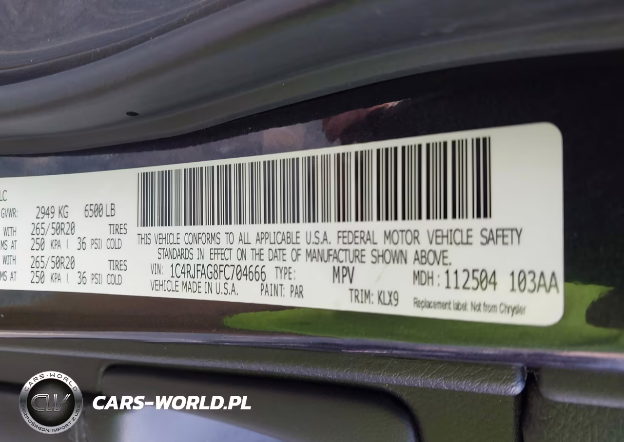 2015 Jeep Grand Cherokee Altitude VIN:1C4RJFAG8FC704666 - 9