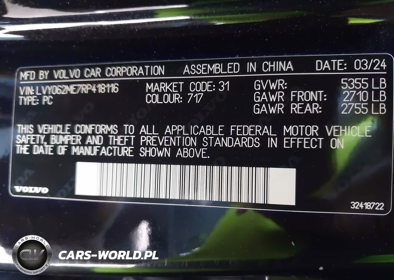 2024 Volvo S90 B6 Plus VIN:LVY062ME7RP418116 - 9