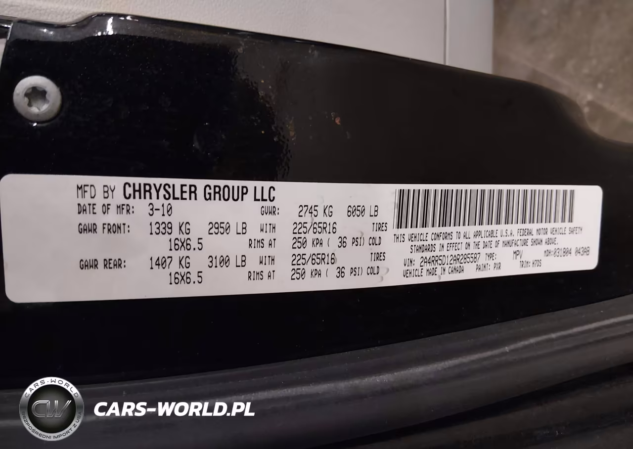 2010 Chrysler Town & Country Touring VIN:2A4RR5D12AR285587 - 9