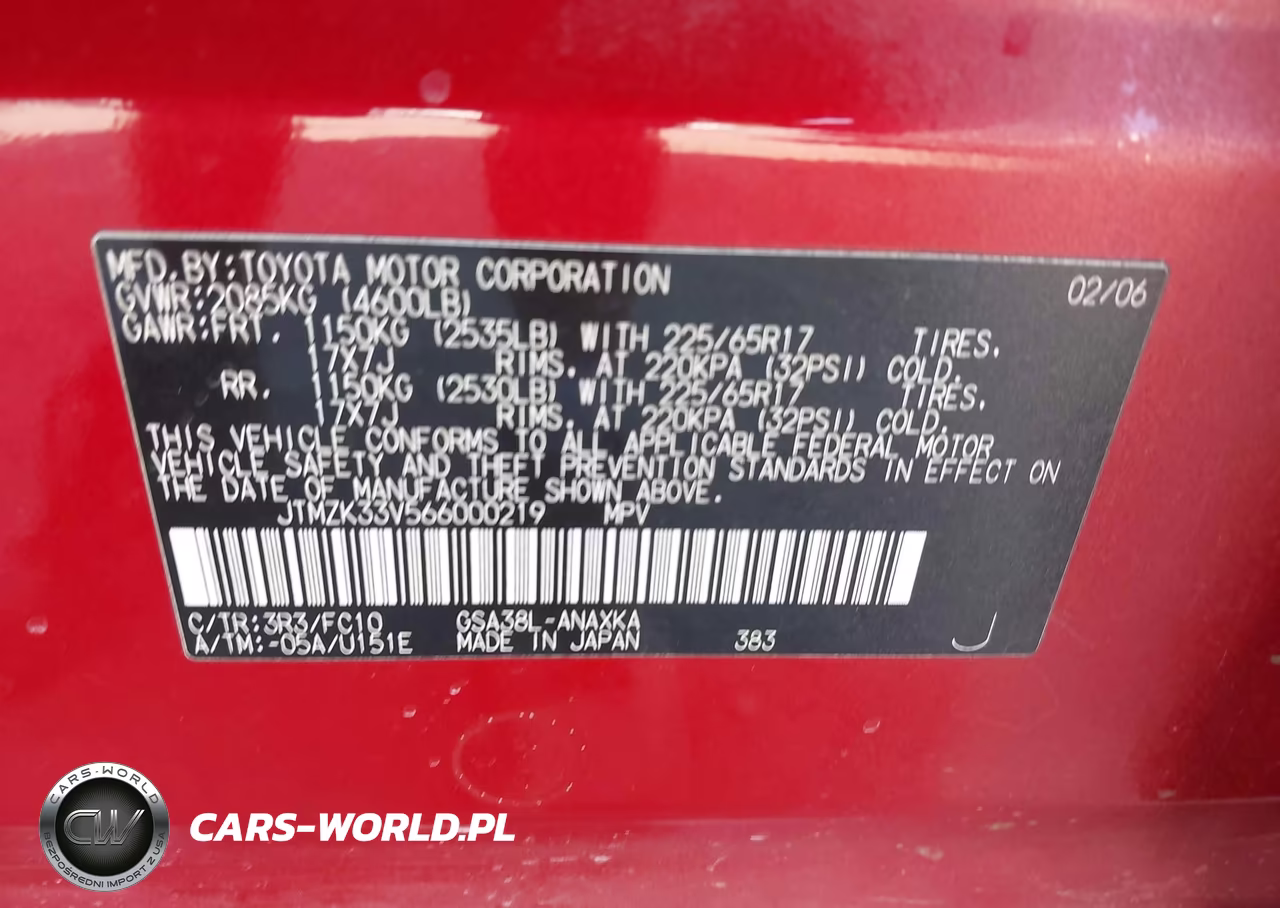 2006 Toyota Rav4 Base V6 VIN:JTMZK33V566000219 - 9