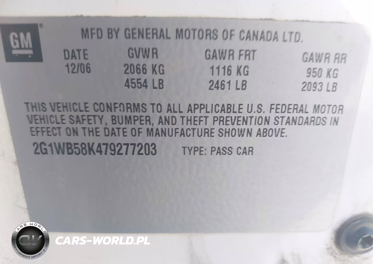 2007 Chevrolet Impala Ls VIN:2G1WB58K479277203 - 9