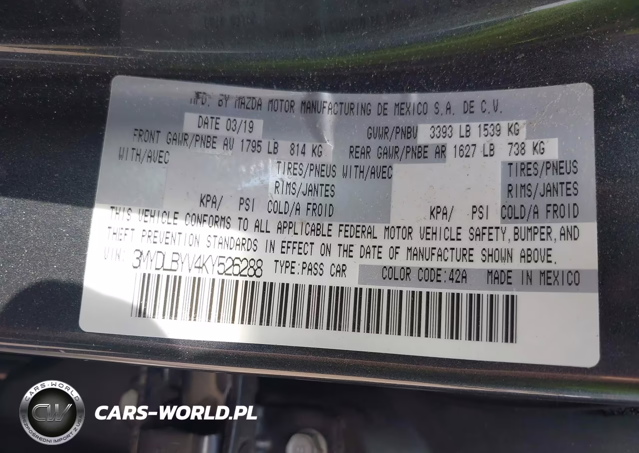 2019 Toyota Yaris Le VIN:3MYDLBYV4KY526288 - 9
