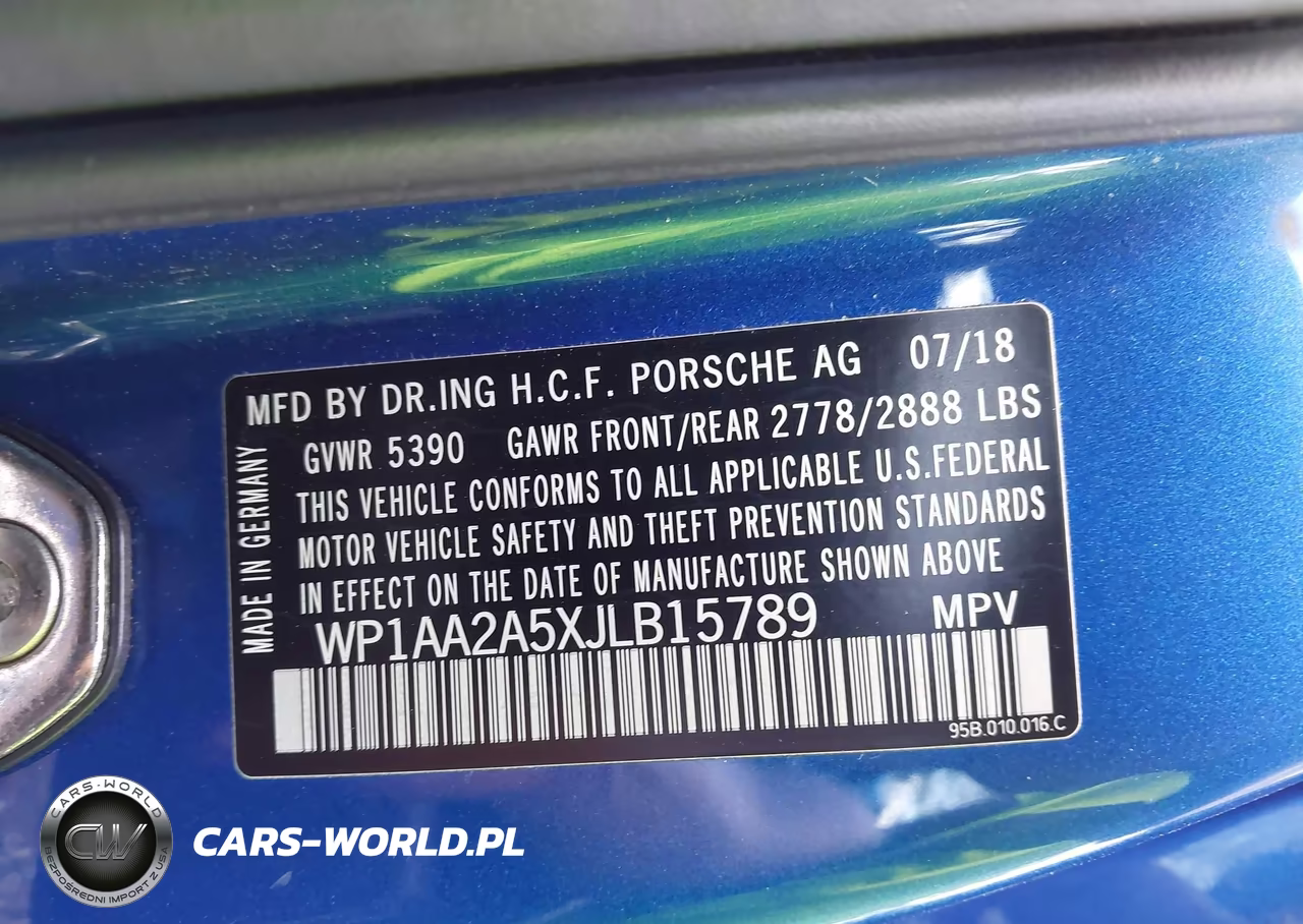 2018 Porsche Macan VIN:WP1AA2A5XJLB15789 - 9