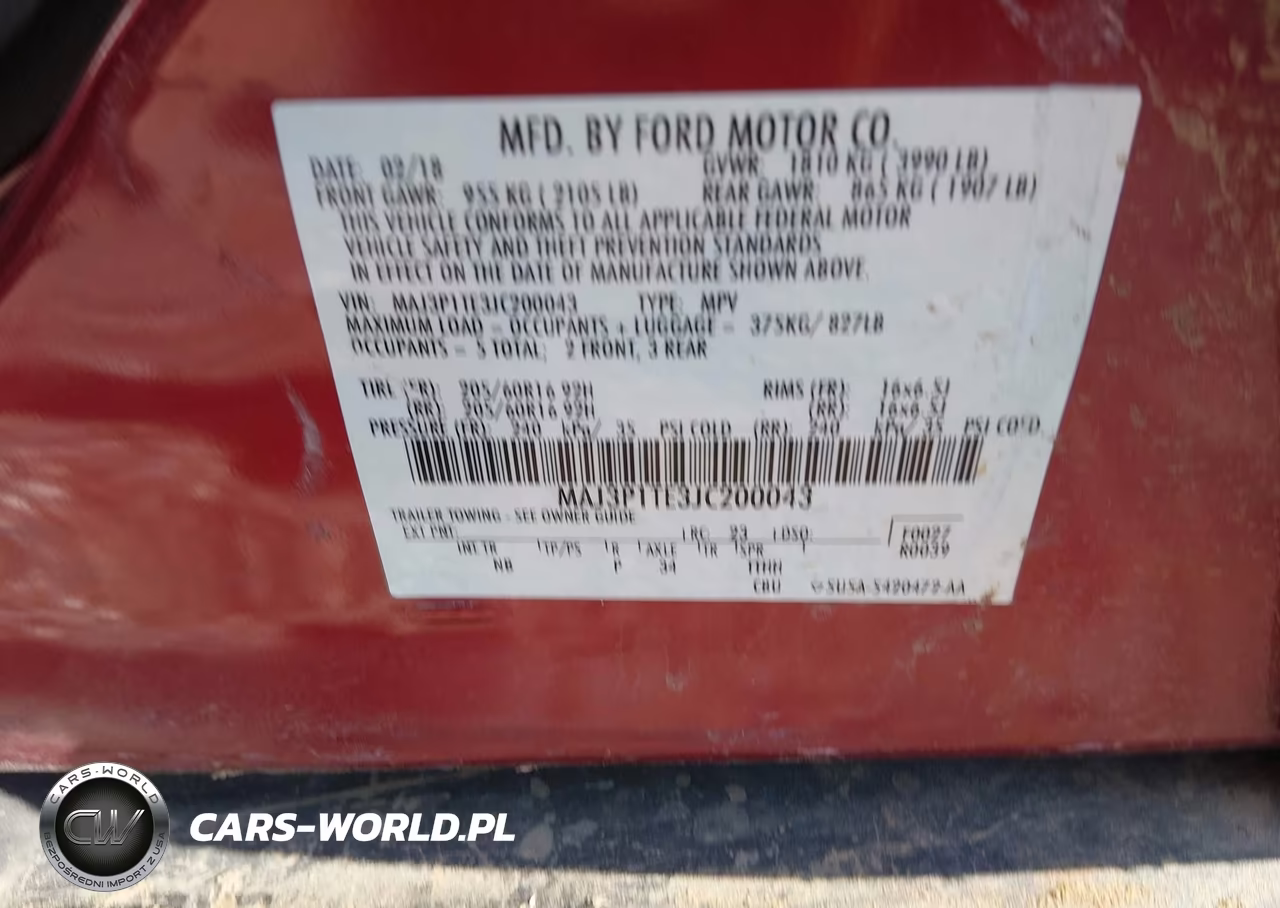 2018 Ford Ecosport Se VIN:MAJ3P1TE3JC200043 - 9