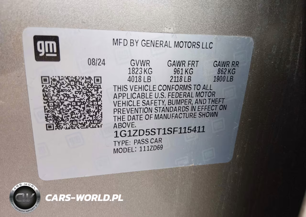 2025 Chevrolet Malibu Fwd 1Lt VIN:1G1ZD5ST1SF115411 - 9