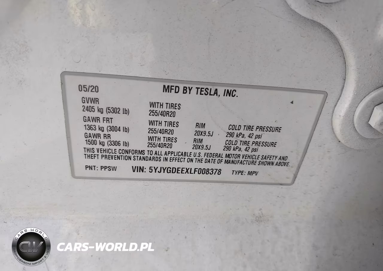 2020 Tesla Model Y Long Range Dual Motor All-Wheel Drive VIN:5YJYGDEEXLF008378 - 9