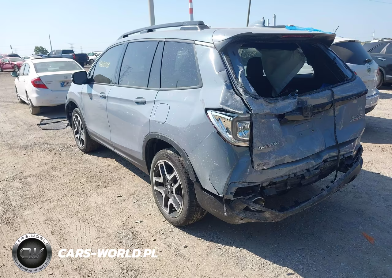 2022 Honda Passport Awd Elite VIN:5FNYF8H05NB001478 - 3