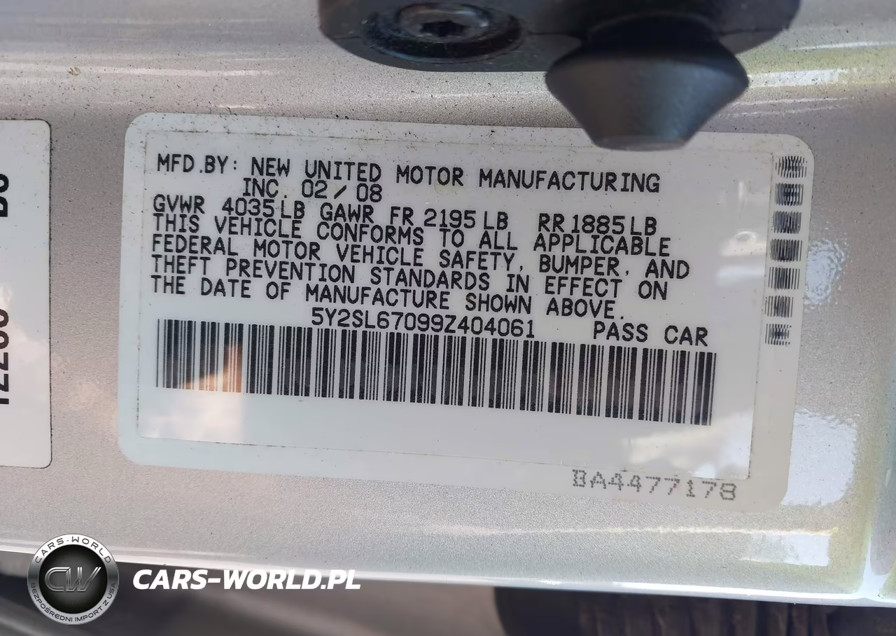 2009 Pontiac Vibe VIN:5Y2SL67099Z404061 - 8
