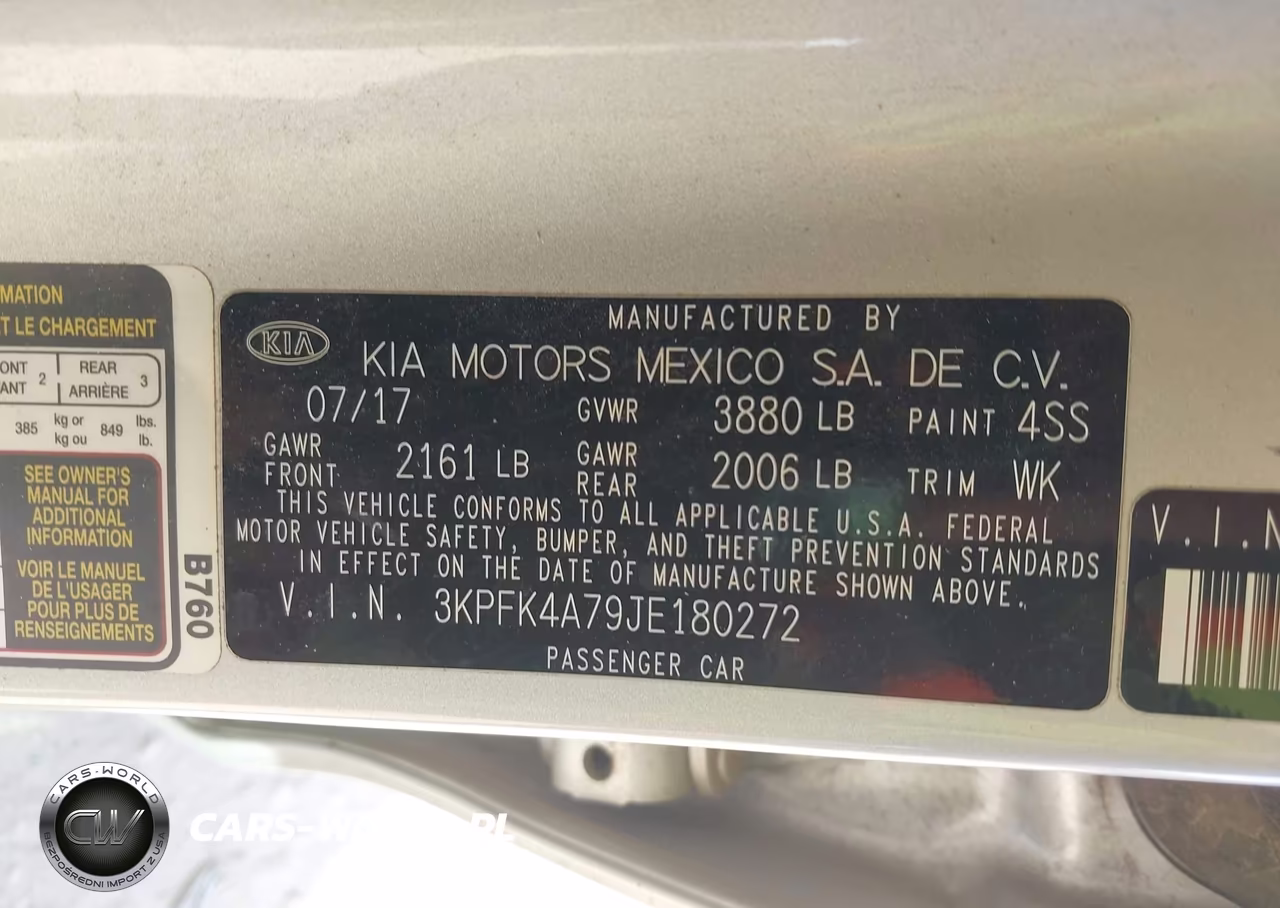 2018 Kia Forte Lx VIN:3KPFK4A79JE180272 - 9
