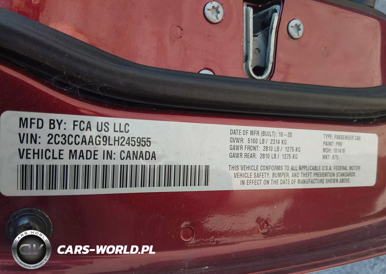 2020 Chrysler 300 Touring VIN:2C3CCAAG9LH245955 - 9