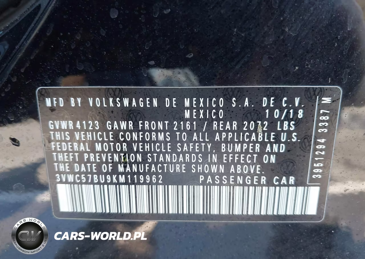 2019 Volkswagen Jetta 1.4T R-Line-1.4T S-1.4T Se VIN:3VWC57BU9KM119962 - 9