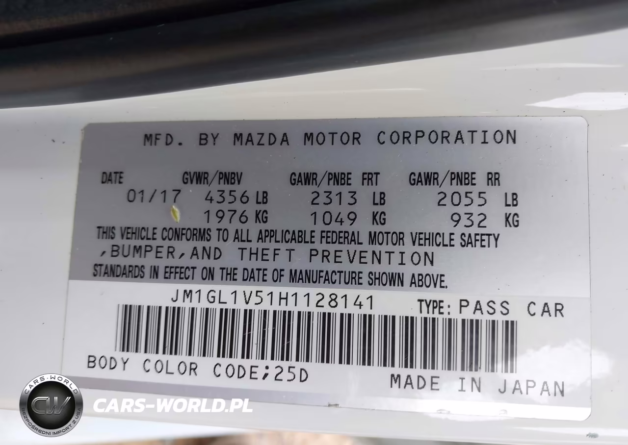 2017 Mazda Mazda6 Touring VIN:JM1GL1V51H1128141 - 9
