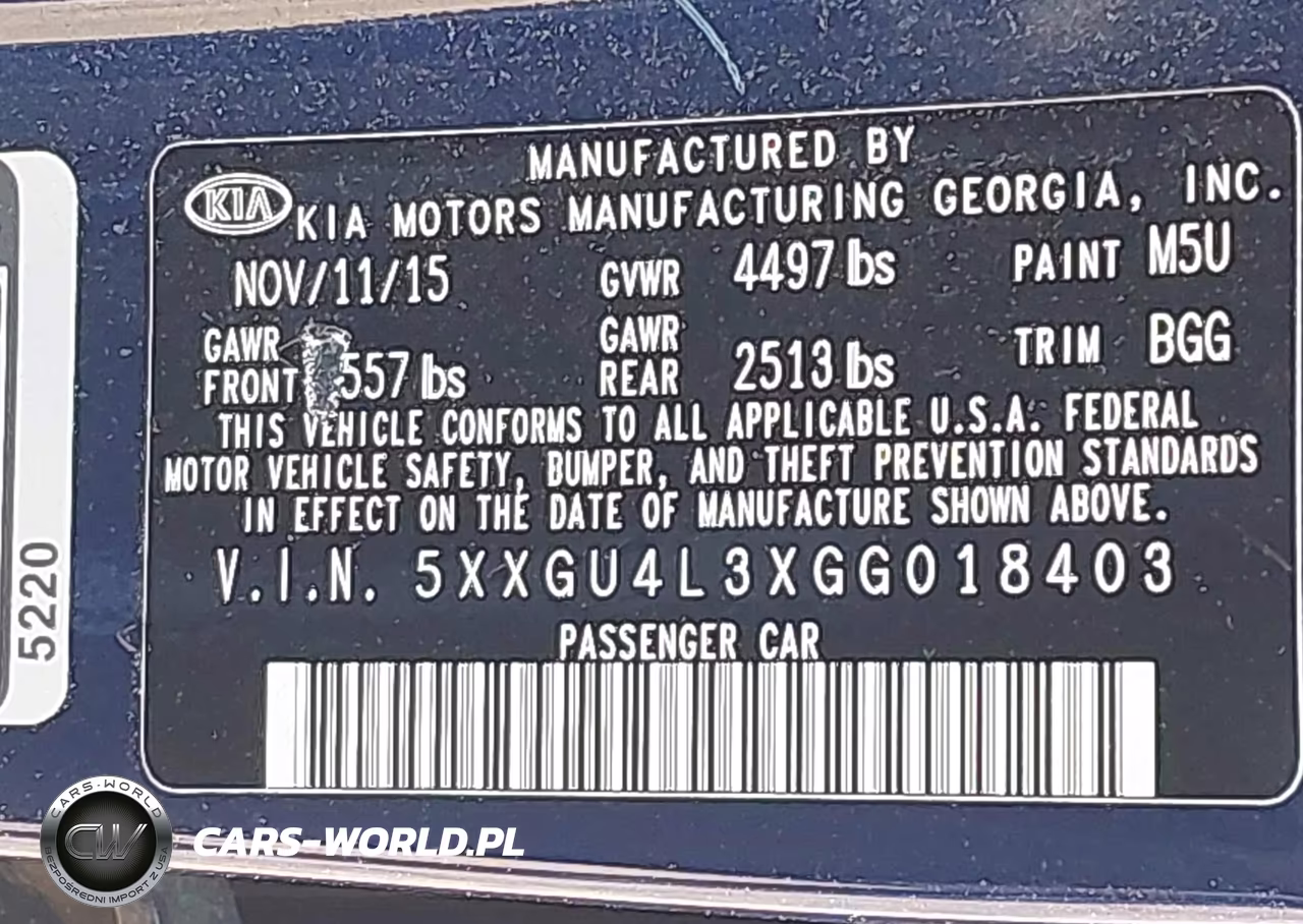 2016 Kia Optima Ex VIN:5XXGU4L3XGG018403 - 9