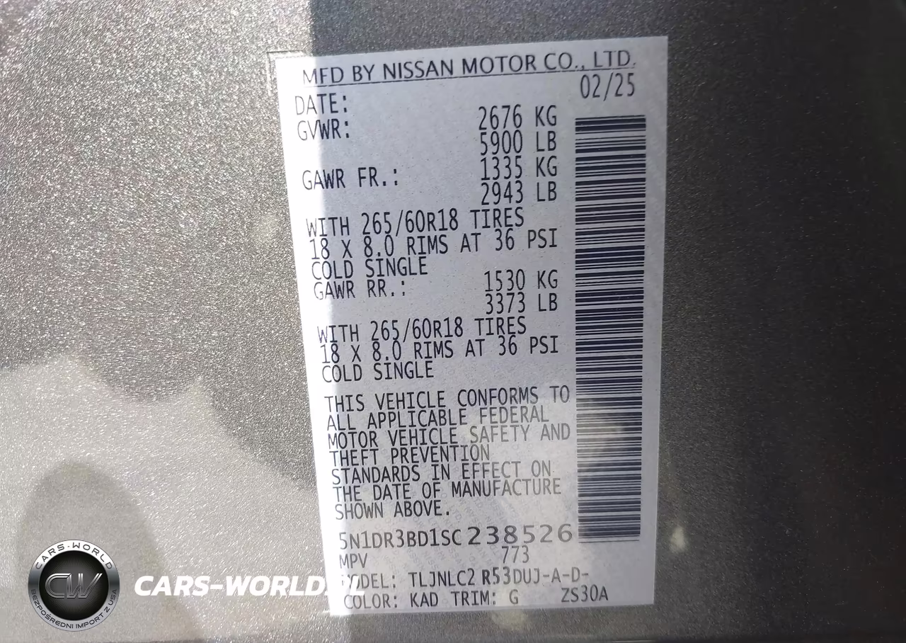 2025 Nissan Pathfinder Rock Creek VIN:5N1DR3BD1SC238526 - 9
