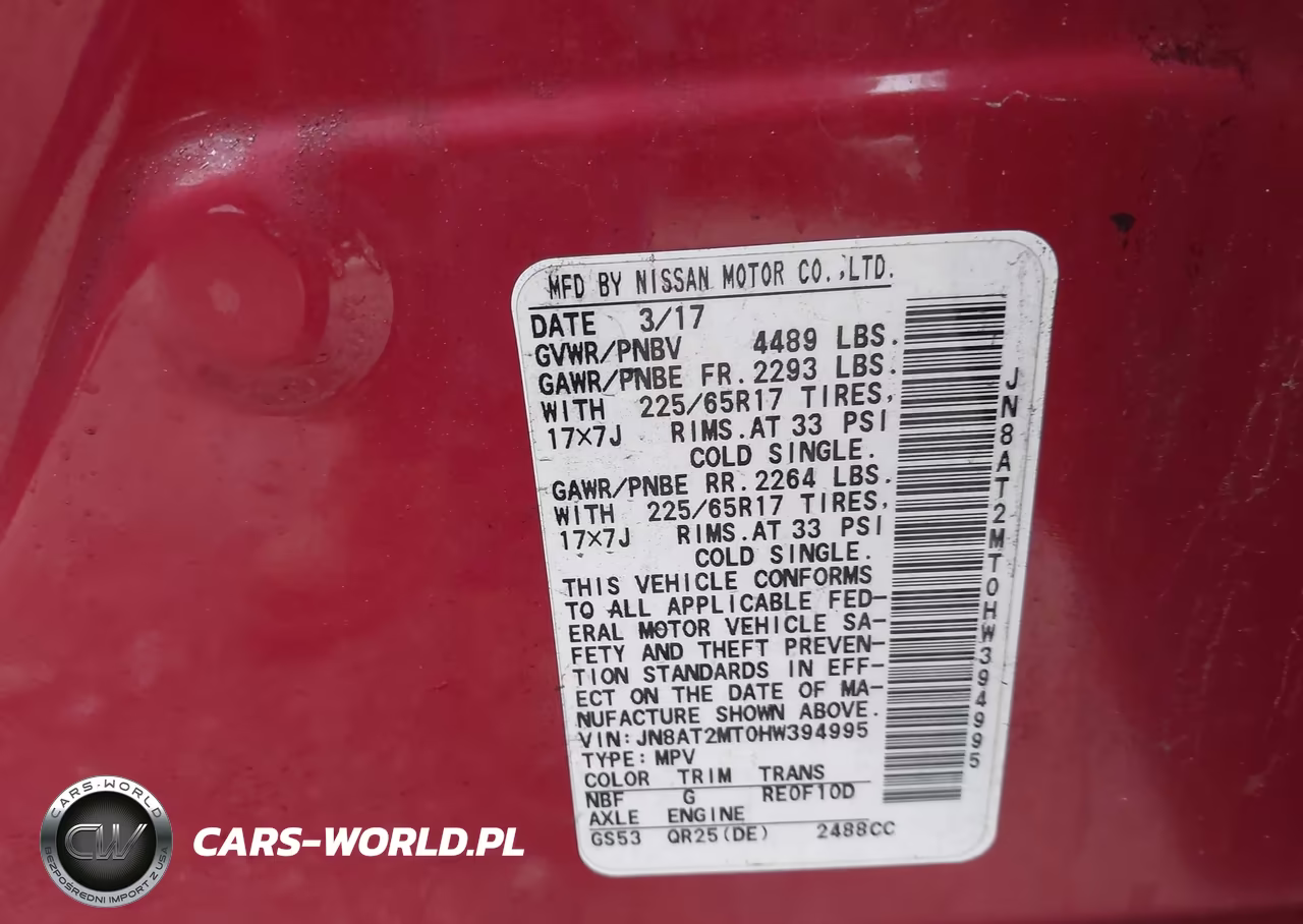 2017 Nissan Rogue S VIN:JN8AT2MT0HW394995 - 9