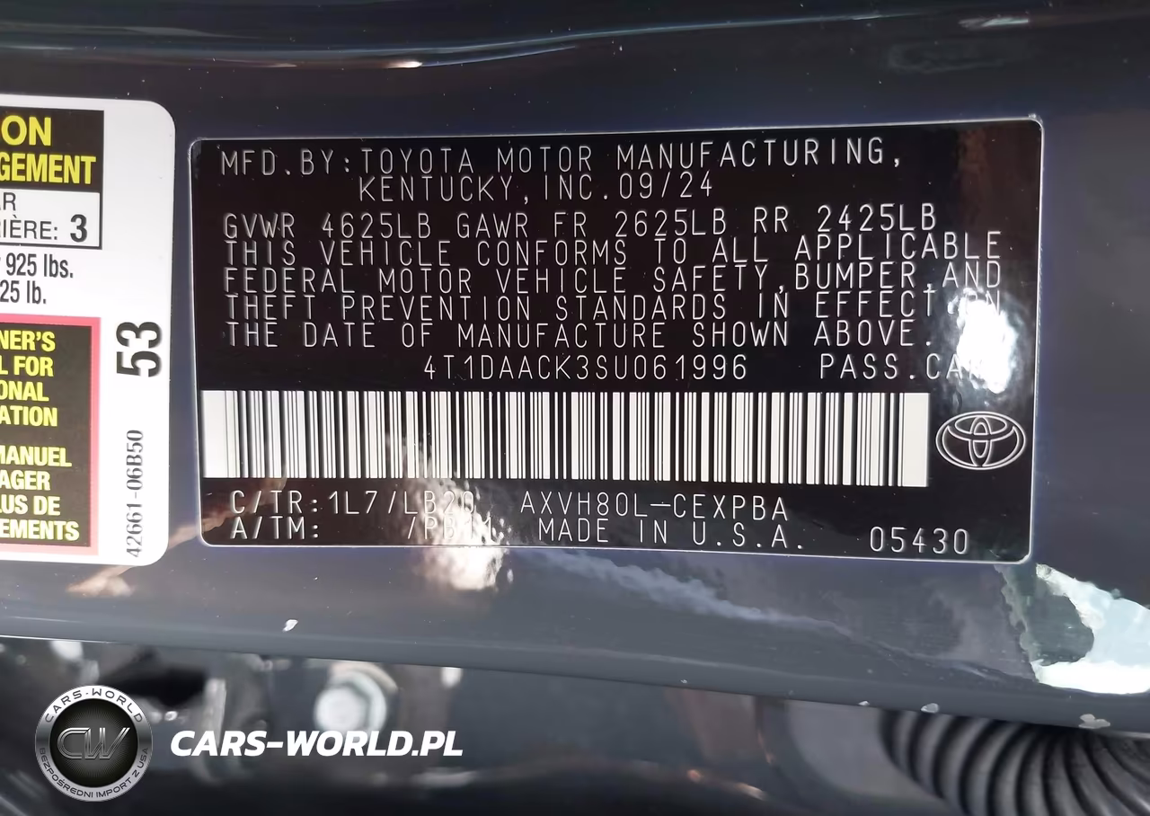 2025 Toyota Camry Xse VIN:4T1DAACK3SU061996 - 9