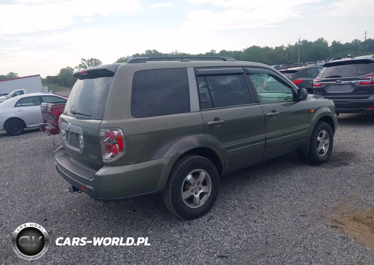 2007 Honda Pilot Ex VIN:2HKYF18417H520803 - 4