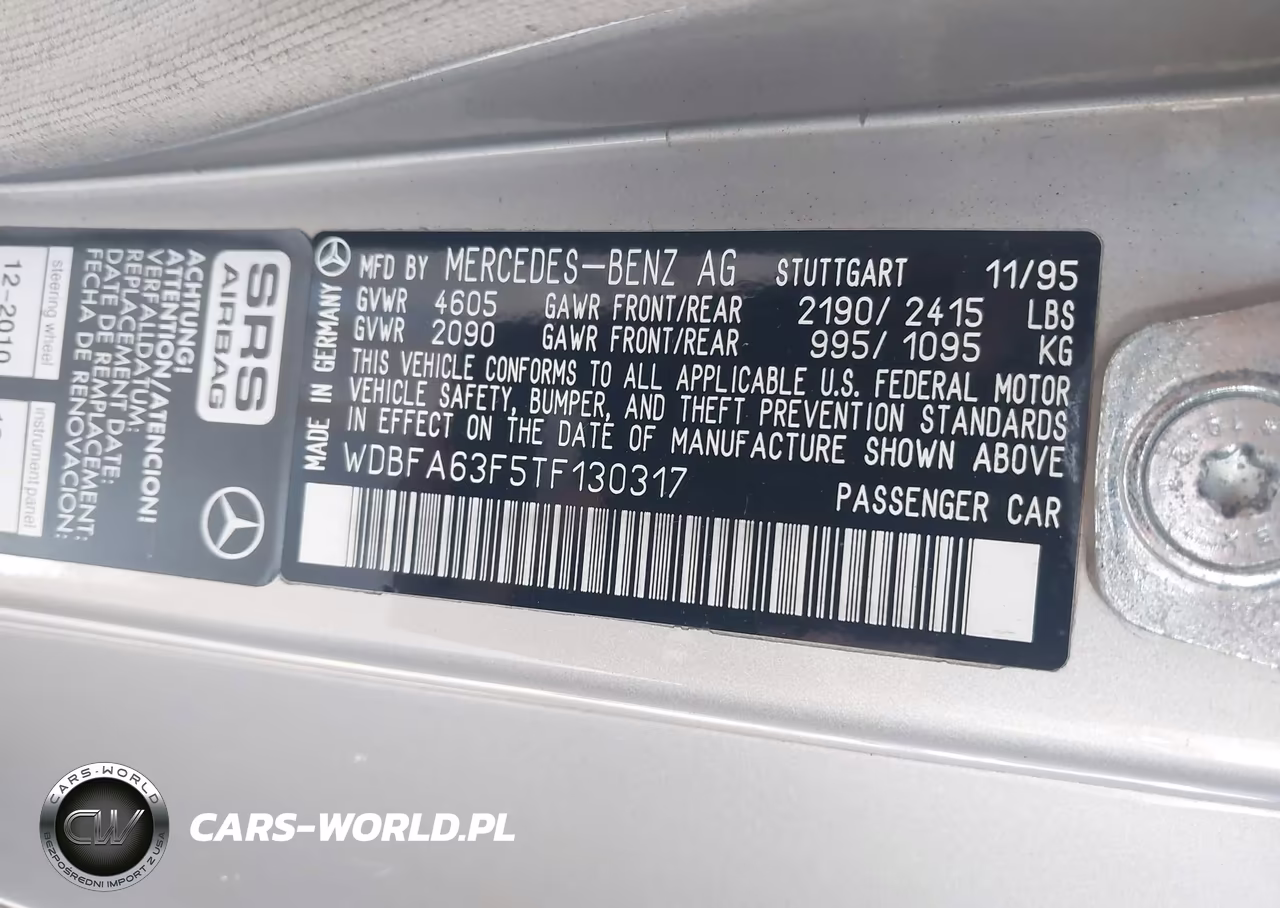 1996 Mercedes-Benz Sl 320 VIN:WDBFA63F5TF130317 - 9