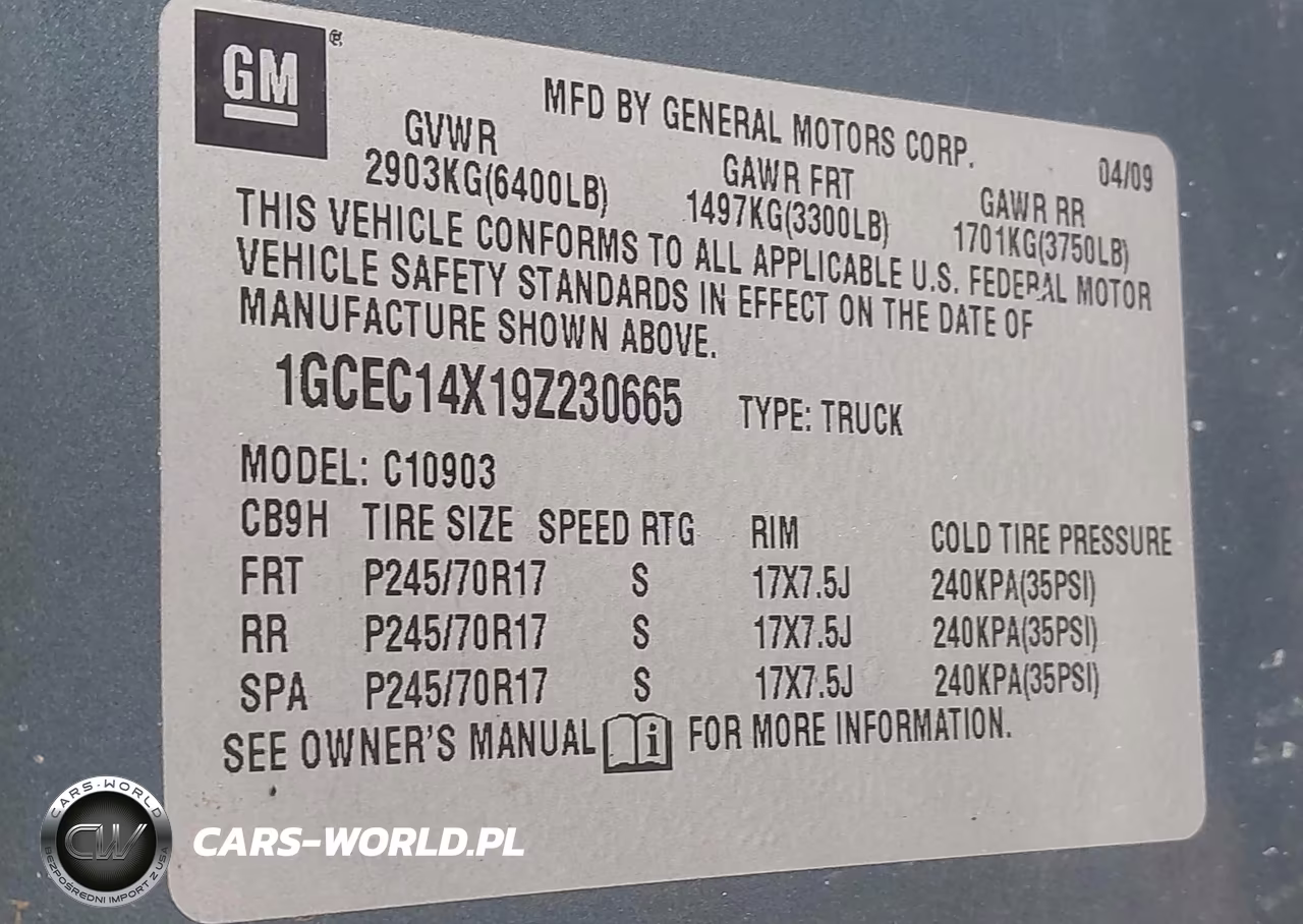 2009 Chevrolet Silverado 1500 Work Truck VIN:1GCEC14X19Z230665 - 9