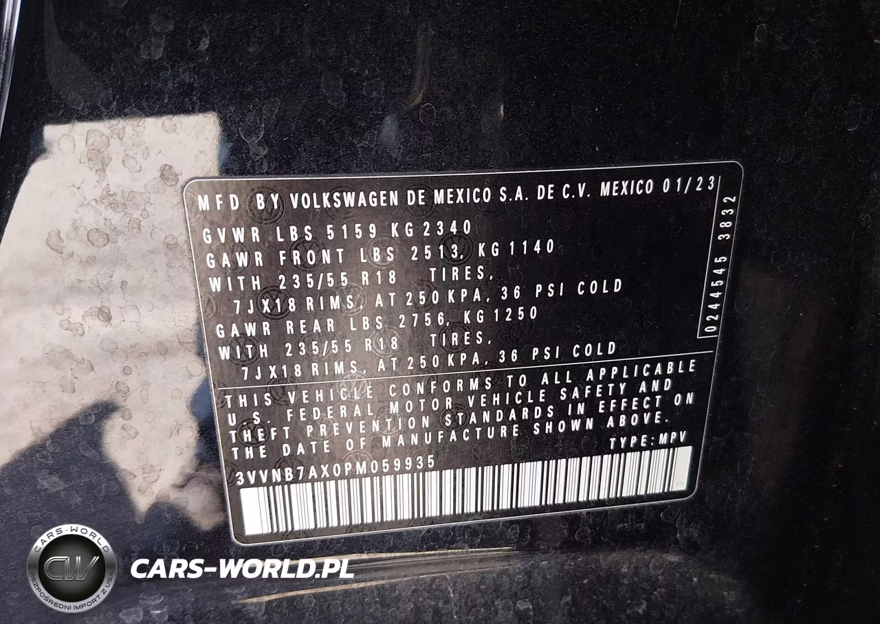 2023 Volkswagen Tiguan 2.0T Se VIN:3VVNB7AX0PM059935 - 9