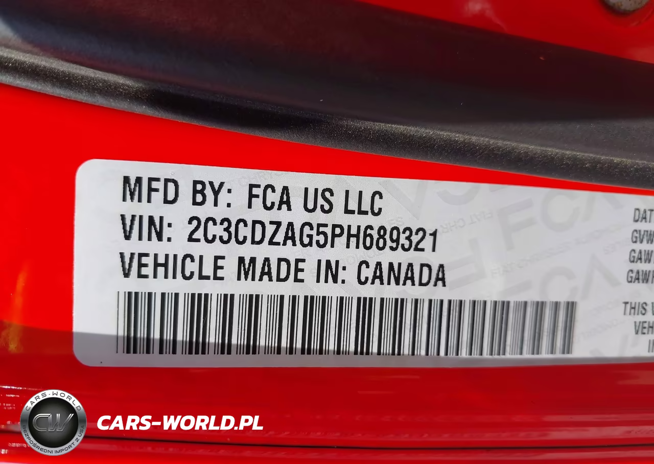 2023 Dodge Challenger Sxt VIN:2C3CDZAG5PH689321 - 9