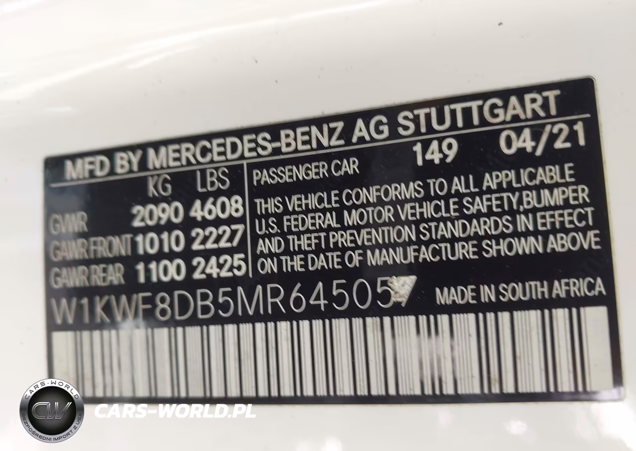 2021 Mercedes-Benz C 300 Sedan VIN:W1KWF8DB5MR645057 - 9
