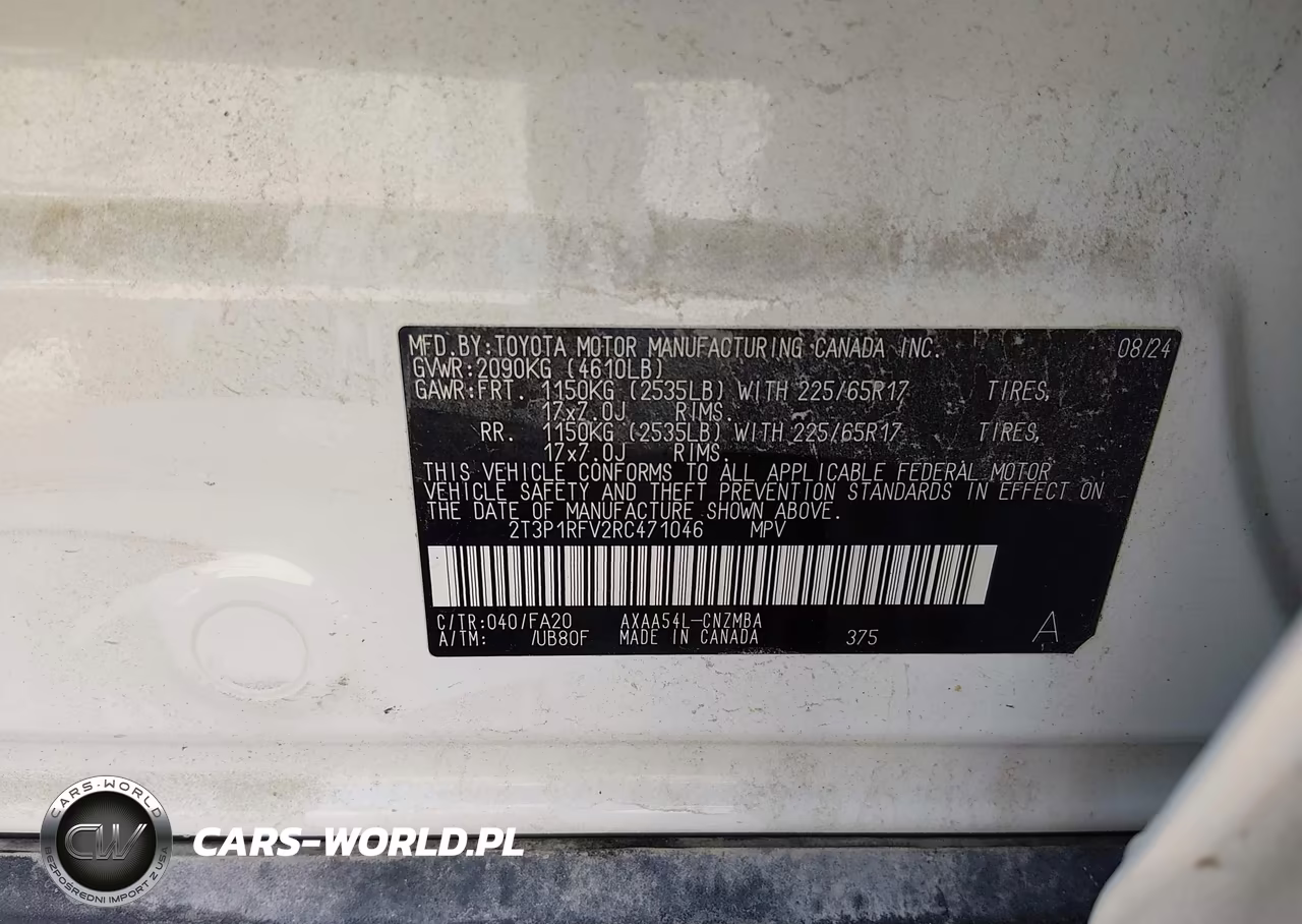 2024 Toyota Rav4 Xle VIN:2T3P1RFV2RC471046 - 9