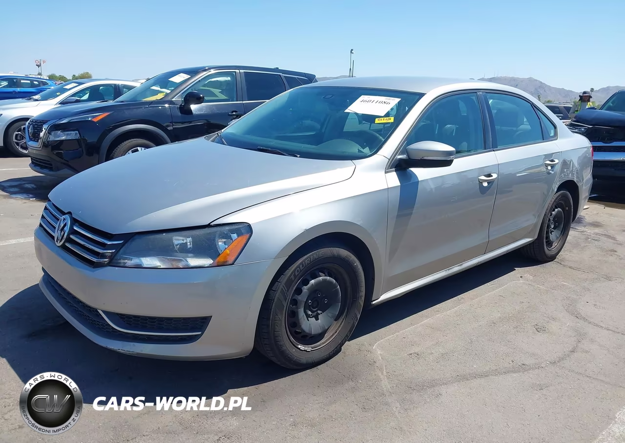 2013 Volkswagen Passat 2.5L S VIN:1VWAP7A3XDC151396 - 2