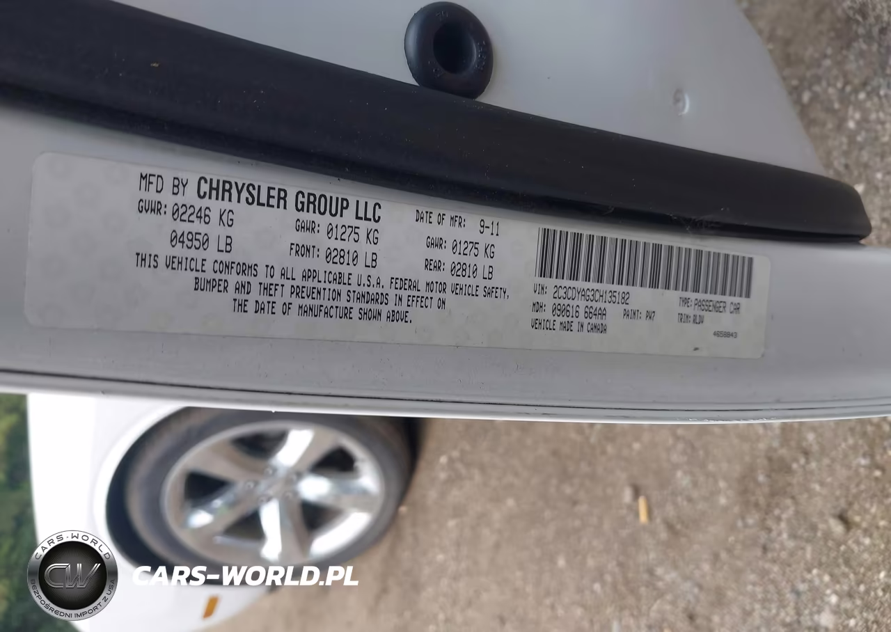 2012 Dodge Challenger Sxt VIN:2C3CDYAG3CH135182 - 9