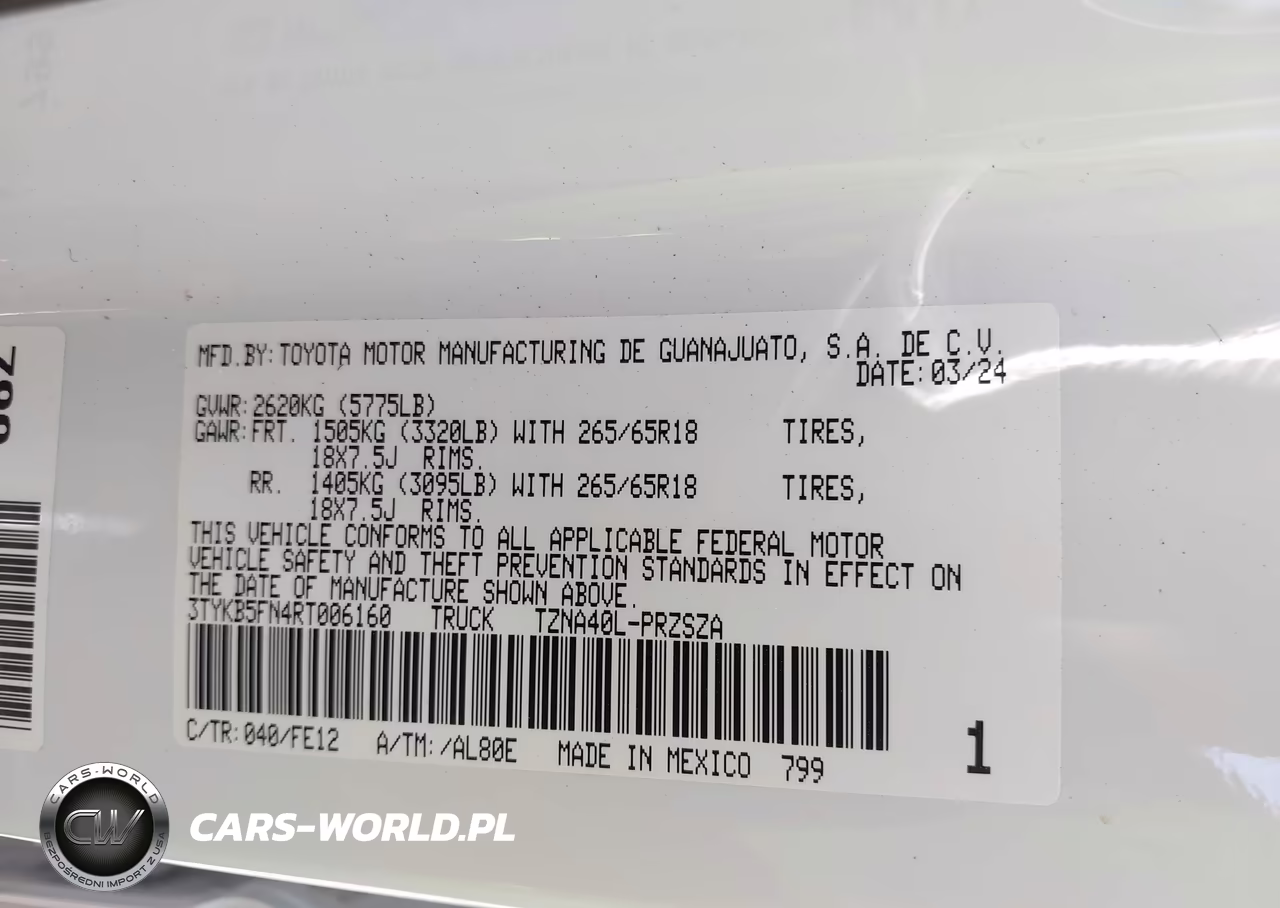 2024 Toyota Tacoma VIN:3TYKB5FN4RT006160 - 9
