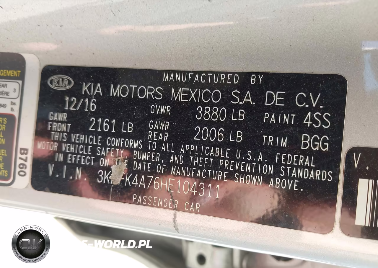 2017 Kia Forte Lx VIN:3KPFK4A76HE104311 - 9