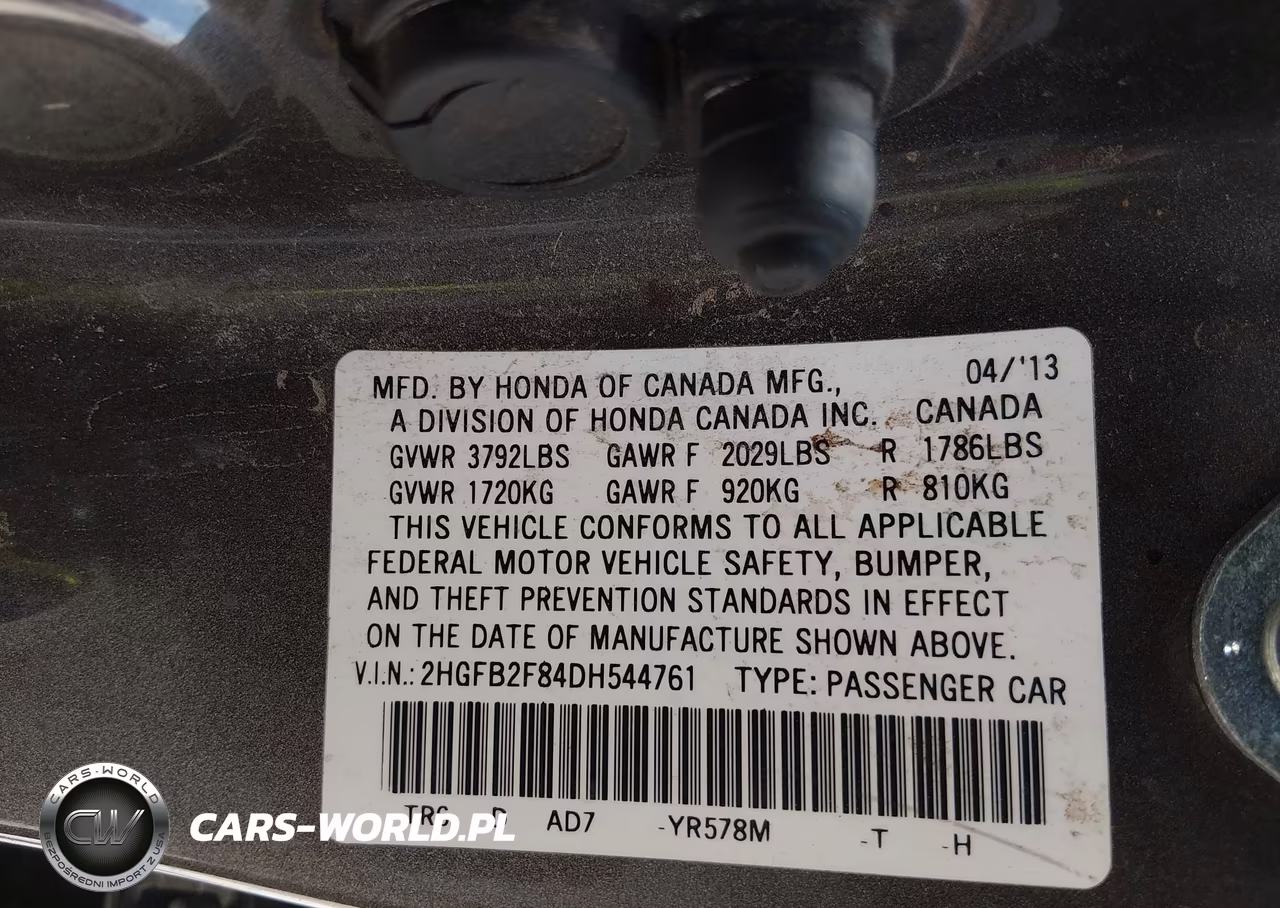 2013 Honda Civic Ex VIN:2HGFB2F84DH544761 - 9