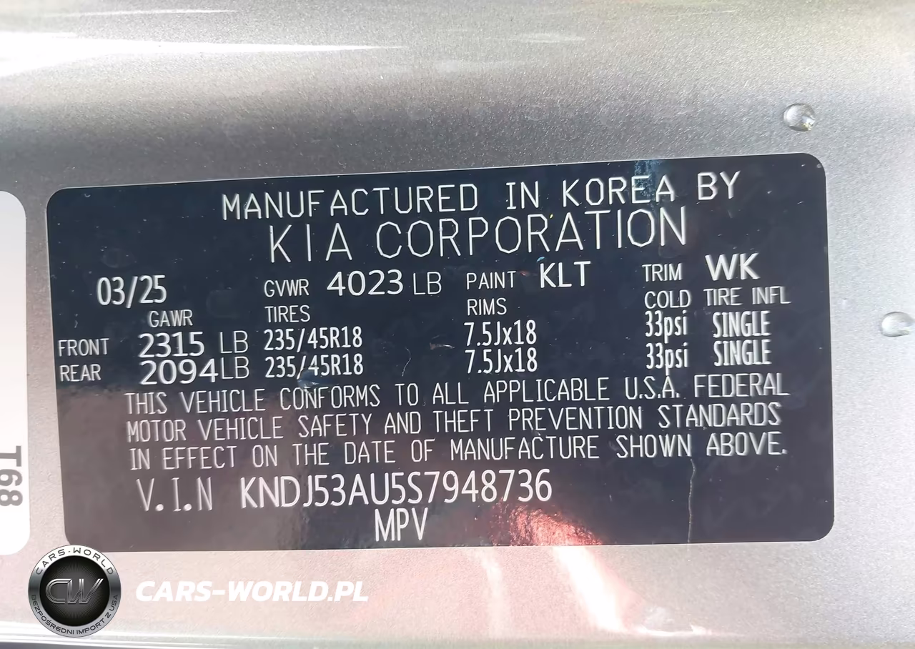 2025 Kia Soul Gt-Line VIN:KNDJ53AU5S7948736 - 9