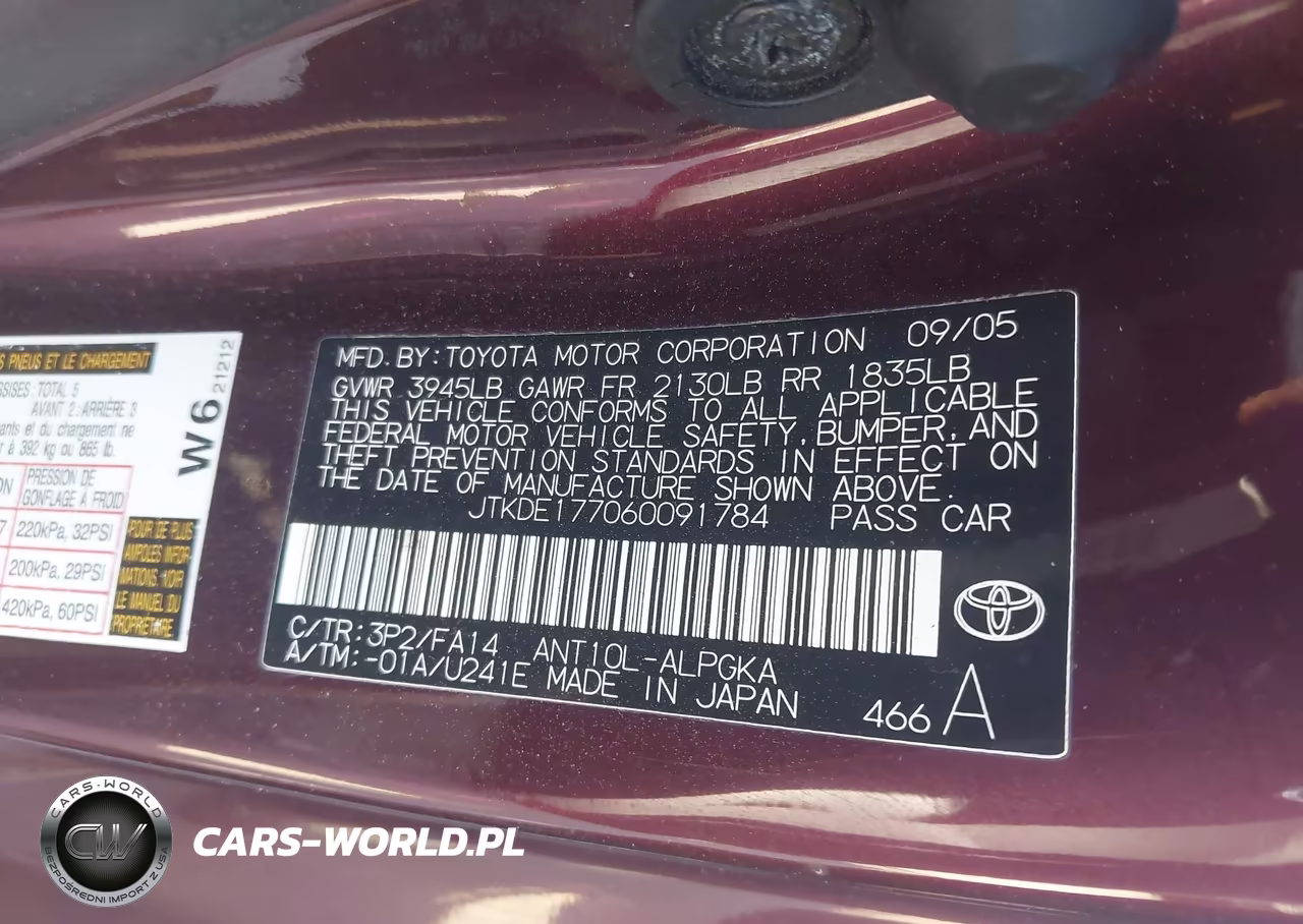 2006 Scion Tc VIN:JTKDE177060091784 - 9