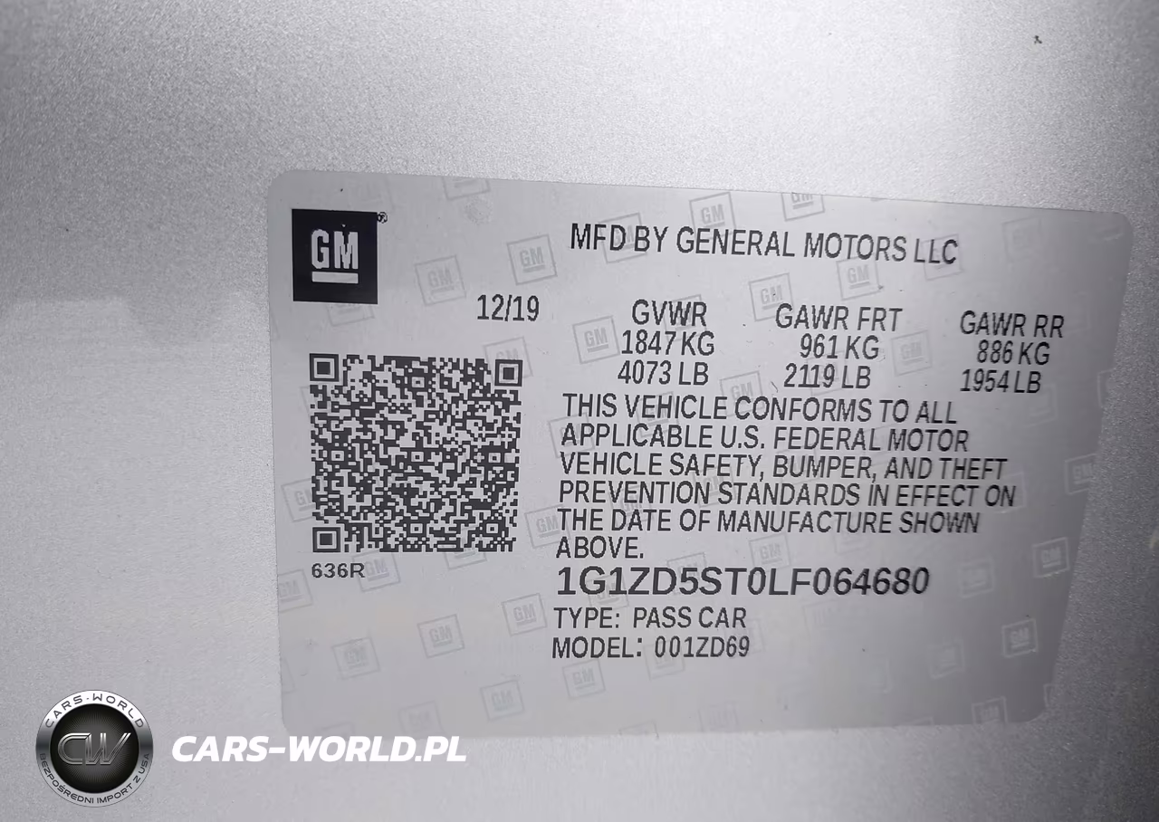 2020 Chevrolet Malibu Fwd Lt VIN:1G1ZD5ST0LF064680 - 9
