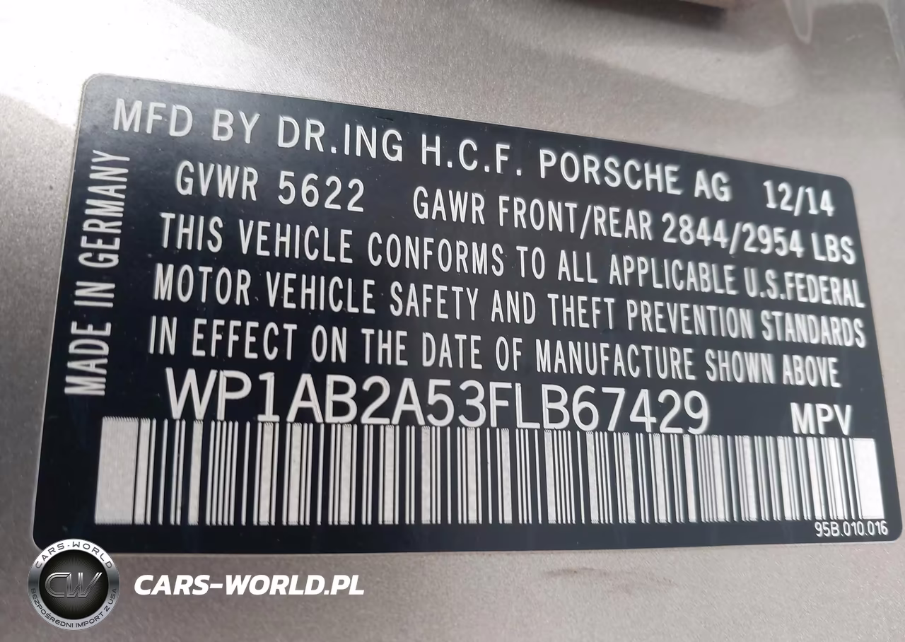 2015 Porsche Macan S VIN:WP1AB2A53FLB67429 - 9