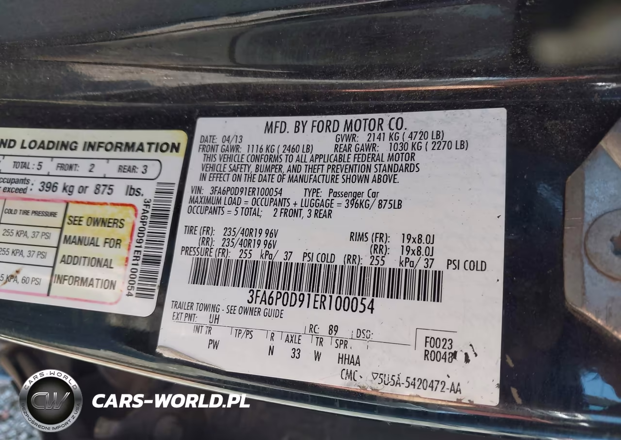 2014 Ford Fusion Titanium VIN:3FA6P0D91ER100054 - 9