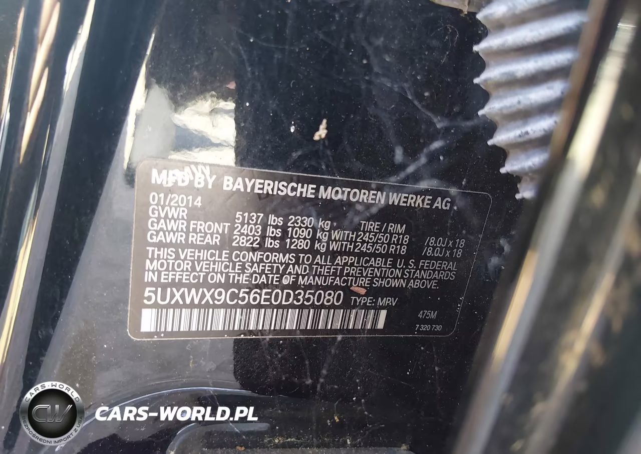 2014 BMW X3 xDrive28I VIN:5UXWX9C56E0D35080 - 9