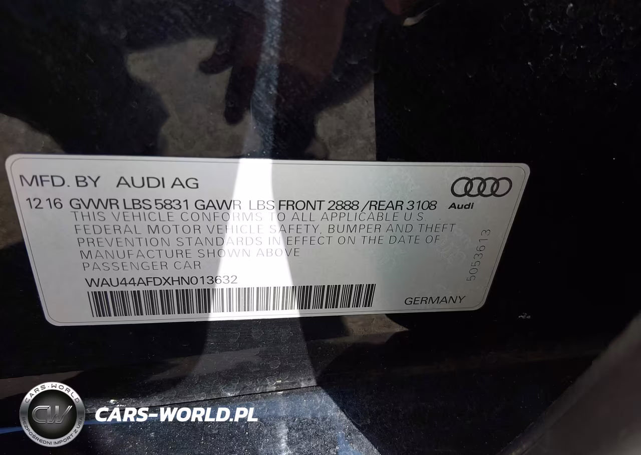 2017 Audi A8 L 3.0T VIN:WAU44AFDXHN013632 - 9