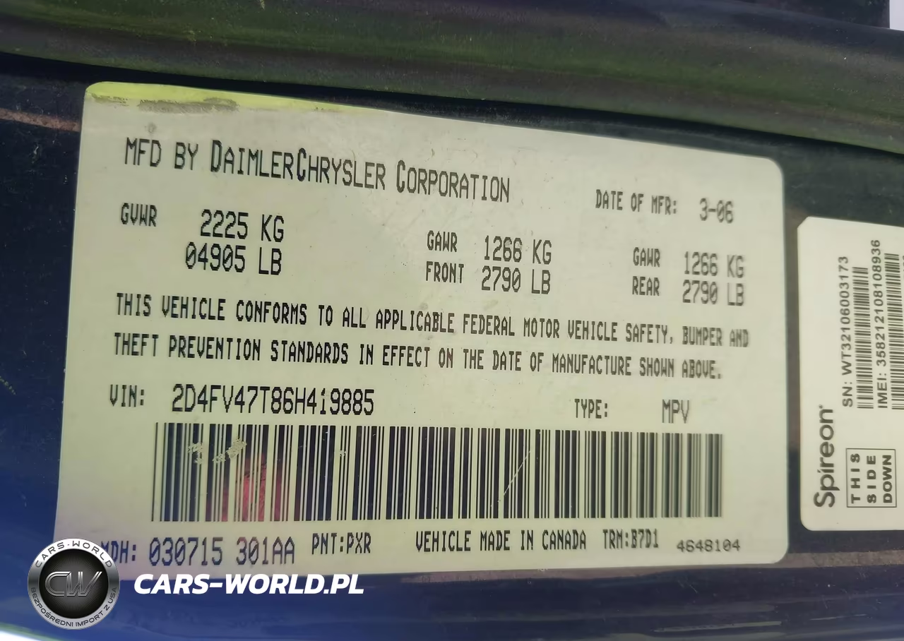 2006 Dodge Magnum VIN:2D4FV47T86H419885 - 9