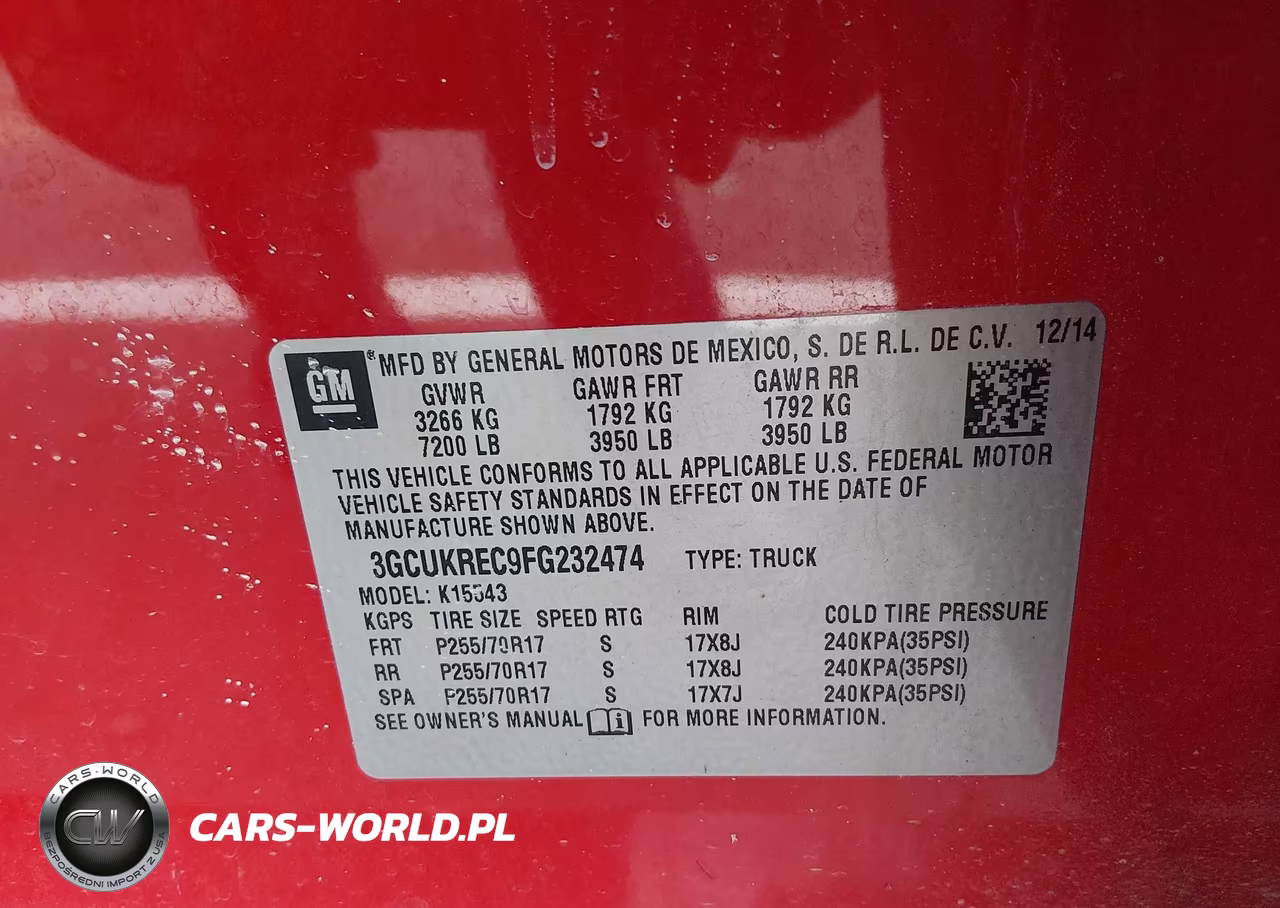 2015 Chevrolet Silverado 1500 Lt VIN:3GCUKREC9FG232474 - 9