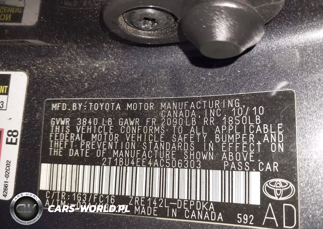 2010 Toyota Corolla Le VIN:2T1BU4EE4AC506303 - 9