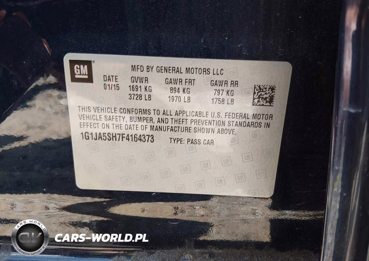 2015 Chevrolet Sonic Ls Auto VIN:1G1JA5SH7F4164373 - 9