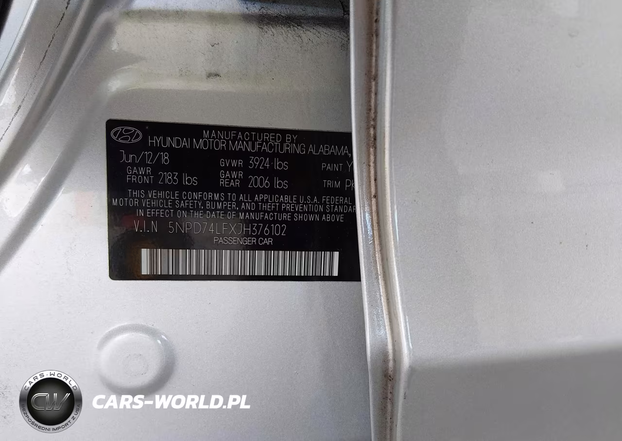 2018 Hyundai Elantra Se VIN:5NPD74LFXJH376102 - 9