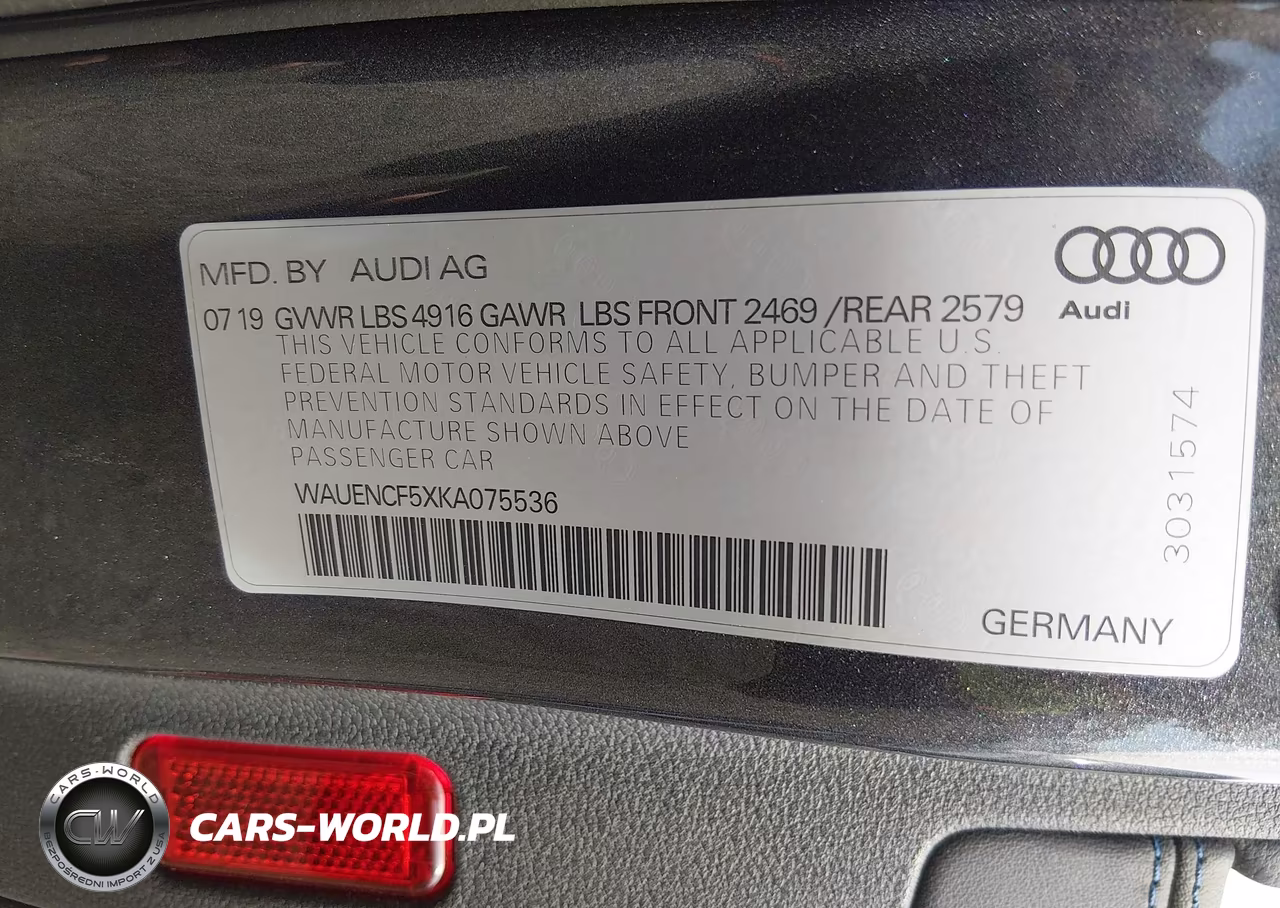 2019 Audi A5 45 Premium VIN:WAUENCF5XKA075536 - 9