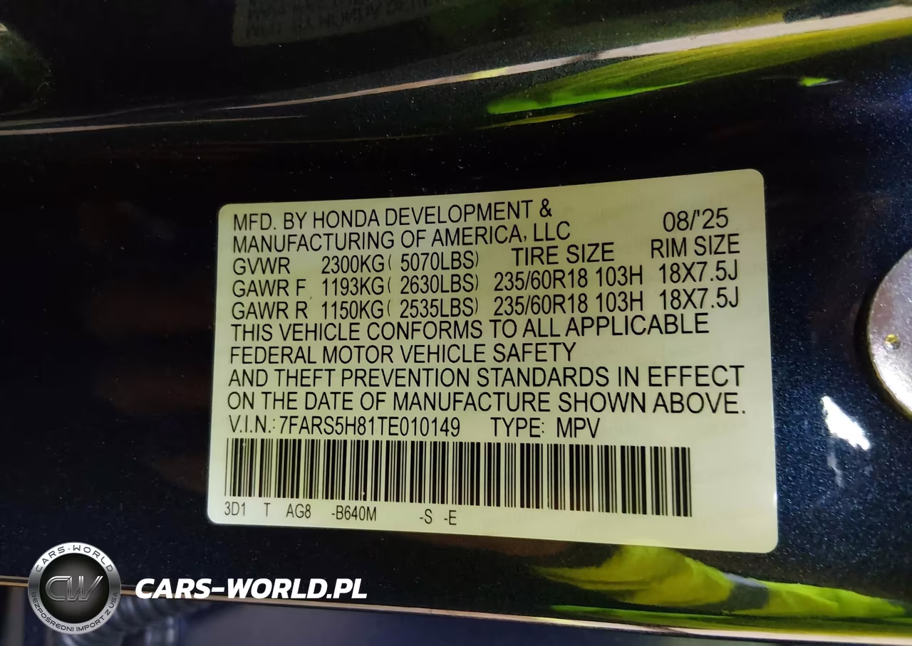 2026 Honda Cr-V Hybrid 2Wd Sport-L VIN:7FARS5H81TE010149 - 9