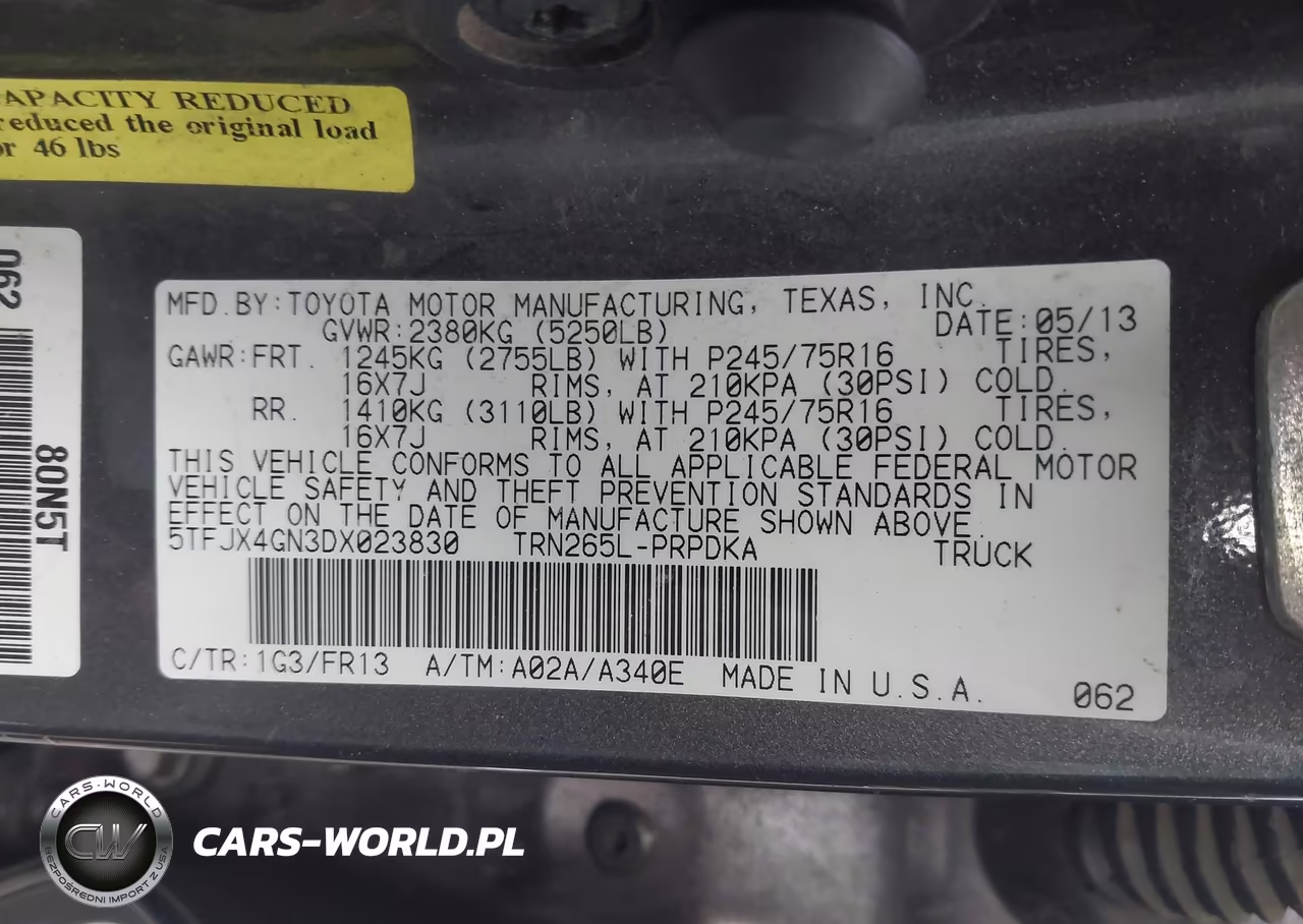 2013 Toyota Tacoma Prerunner VIN:5TFJX4GN3DX023830 - 9